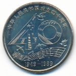 China, 1 юань (1989 г.)