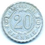 Аугсбург., 20 пфеннигов (1920 г.)