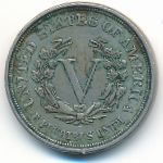 USA, 5 центов (1883 г.)