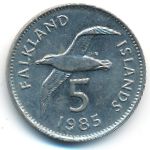 Falkland Islands, 5 пенсов (1985 г.)