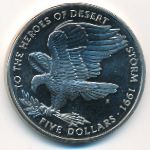 Маршалловы острова, 5 долларов (1991 г.)