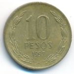 Chile, 10 песо (1997 г.)