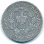 Chile, 20 сентаво (1881 г.)