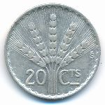 Uruguay, 20 сентесимо (1942 г.)