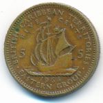 Восточные Карибы, 5 центов (1965 г.)