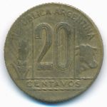 Argentina, 20 сентаво (1947 г.)