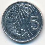 Каймановы острова, 5 центов (2002 г.)