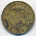 Ямайка, 1 пенни (1942 г.)