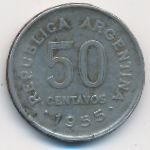 Аргентина, 50 сентаво (1955 г.)