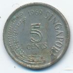 Сингапур, 5 центов (1969 г.)