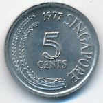 Сингапур, 5 центов (1977 г.)