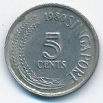 Сингапур, 5 центов (1980 г.)