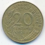 Франция, 20 сентим (1988 г.)