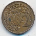 Новая Зеландия, 2 цента (1967 г.)