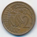 Новая Зеландия, 2 цента (1976 г.)