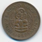 Новая Зеландия, 1/2 пенни (1957 г.)