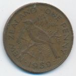 New Zealand, 1 пенни (1959 г.)