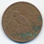New Zealand, 1 пенни (1960 г.)
