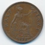 Великобритания, 1/2 пенни (1936 г.)