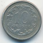 Poland, 10 грошей (1992 г.)