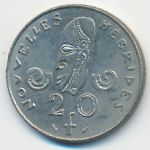 New Hebrides, 20 франков (1979 г.)