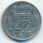 Netherlands, 25 центов (1976 г.)