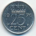Netherlands, 25 центов (1976 г.)