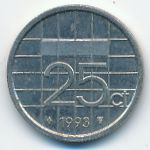 Netherlands, 25 центов (1993 г.)