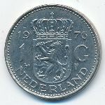 Netherlands, 1 гульден (1976 г.)
