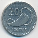 Fiji, 20 центов (1990 г.)