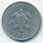 Fiji, 6 пенсов (1965 г.)
