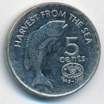 Fiji, 5 центов (1995 г.)