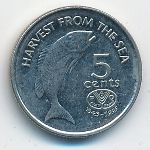 Fiji, 5 центов (1995 г.)