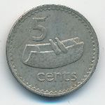 Fiji, 5 центов (1981 г.)