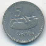 Fiji, 5 центов (1976 г.)