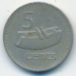 Fiji, 5 центов (1976 г.)