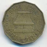 Fiji, 3 пенса (1958 г.)
