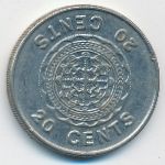 Solomon Islands, 20 центов (1989 г.)