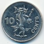 Solomon Islands, 10 центов (1996 г.)