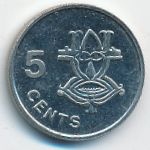Solomon Islands, 5 центов (1996 г.)