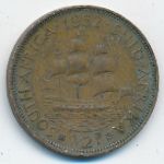 South Africa, 1/2 пенни (1952 г.)