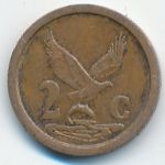 South Africa, 2 цента (1991 г.)