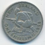 New Zealand, 1 шиллинг (1958 г.)