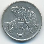 New Zealand, 5 центов (1971 г.)