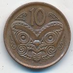 New Zealand, 10 центов (2006 г.)
