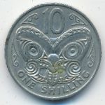 New Zealand, 10 центов (1967 г.)