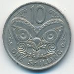 New Zealand, 10 центов (1967 г.)