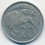 New Zealand, 20 центов (1967 г.)