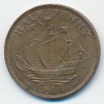 Великобритания, 1/2 пенни (1944 г.)