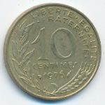 France, 10 сентим (1976 г.)